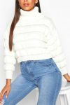 BUBBLE KNIT ROLL NECK JUMPER