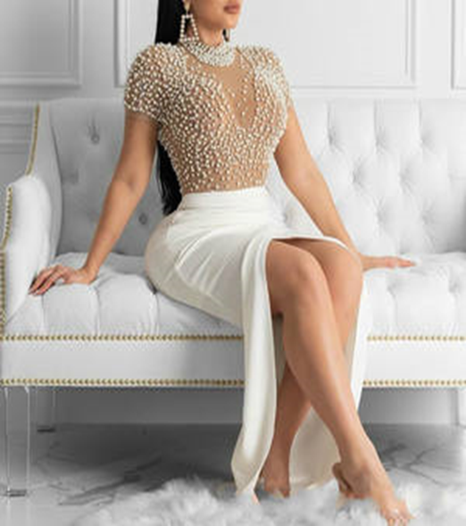 Elegant Beading Cocktail Dresss
